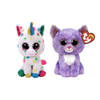 Ty - Knuffel - Beanie Boo's - Harmonie Unicorn & Cassidy Cat