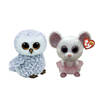 Ty - Knuffel - Beanie Boo's - Owlette Owl & Nina Mouse
