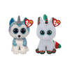 Ty - Knuffel - Beanie Boo's - Helena Husky & Christmas Unicorn