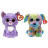 Ty - Knuffel - Beanie Boo's - Cassidy Cat & Max Dog