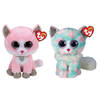 Ty - Knuffel - Beanie Buddy - Fiona Pink Cat & Opal Cat