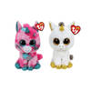 Ty - Knuffel - Beanie Buddy - Gumball Unicorn & Pegasus Unicorn