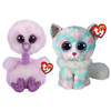 Ty - Knuffel - Beanie Buddy - Kenya Ostrich & Opal Cat