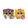 Ty - Knuffel - Teeny Puffies - Dotty Leopard & Tabitha Cat