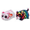 Ty - Knuffel - Teeny Ty's - Tabor Tiger & Jelly Leopard