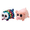 Ty - Knuffel - Teeny Ty's - Hootie Owl & Curly Pig