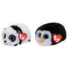 Ty - Knuffel - Teeny Ty's - Bamboo Panda & Waddles Penguin