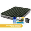 Intex Prestige Downy - Luchtbed - 2 Persoons - Inclusief Pomp Op Batterijen en Repairset - 191x152x25 cm - PVC - Groen