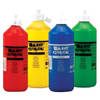 Set van groene, rode blauwe en gele plakkaatverf van 4x 500 ml - Hobbyverf