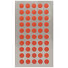 600x Stippen stickers rood 8 mm - Stickers