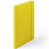 Luxe schriftje/notitieboekje geel met elastiek A5 formaat - Schriften