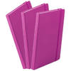 Set van 3x stuks luxe schriftjes/notitieboekjes fuchsia roze met elastiek A5 formaat - Schriften