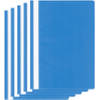 10x Blauwe snelhechters mappen A4 formaat kunststof - Opbergmap