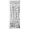 Folie deurgordijn zilver metallic 243 x 91 cm - Feestdeurgordijnen
