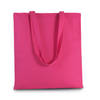 Katoenen schoudertasje - fuchsia roze - 38 x 42 cm - Boodschappentas - Schoudertas