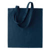 Basic katoenen schoudertasje in het donkerblauw 38 x 42 cm - Schoudertas