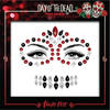 PaintGlow Face Jewels - Day of the Dead - rood/zwart - make-up steentjes - Schmink