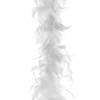 Boa kerstslinger veren wit 200 cm kerstversiering - Kerstslingers