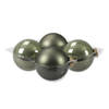 Bellatio Decorations Kerstballen - 4 st - graniet groen - 10 cm - Kerstbal