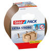 1x Tesa bruine verpakkingstape extra sterk 66 mtr x 50 mm - Tape (klussen)