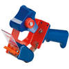 1x Tesa verpakkingstape handdispenser blauw/rood - Tape (klussen)