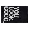 Items Badkamerkleed - zwart - you look good - 80 x 50 cm - Badmatjes