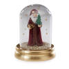 Sneeuwbol/snowglobe met kerstman 10,5 cm kerstversiering - Sneeuwbollen