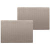 4x stuks stevige luxe Tafel placemats Jaspe taupe 30 x 43 cm - Placemats