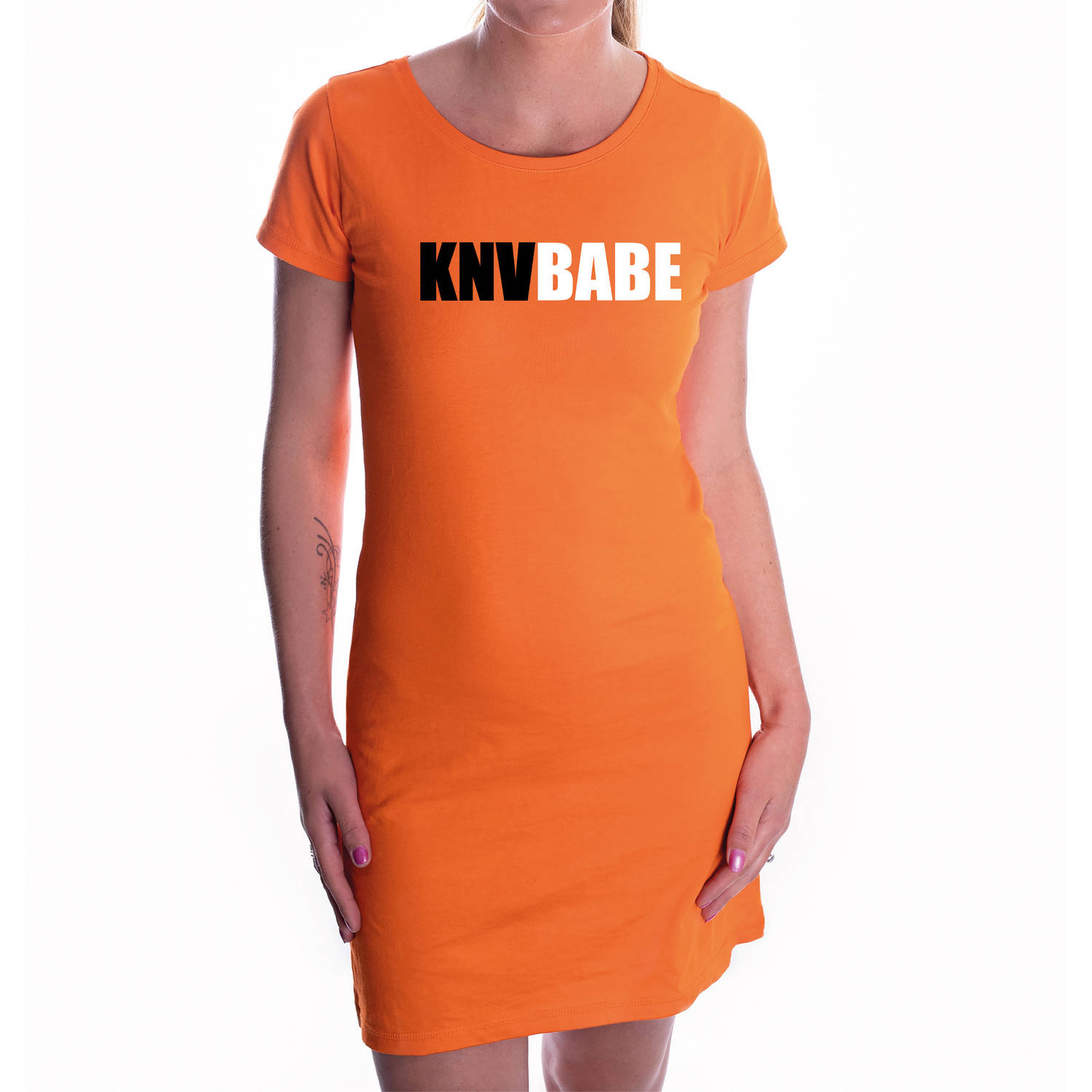 Oranje Fan Dress / Kleding Knvbabe Ek/ Wk Voor Dames S - Feestjurkjes