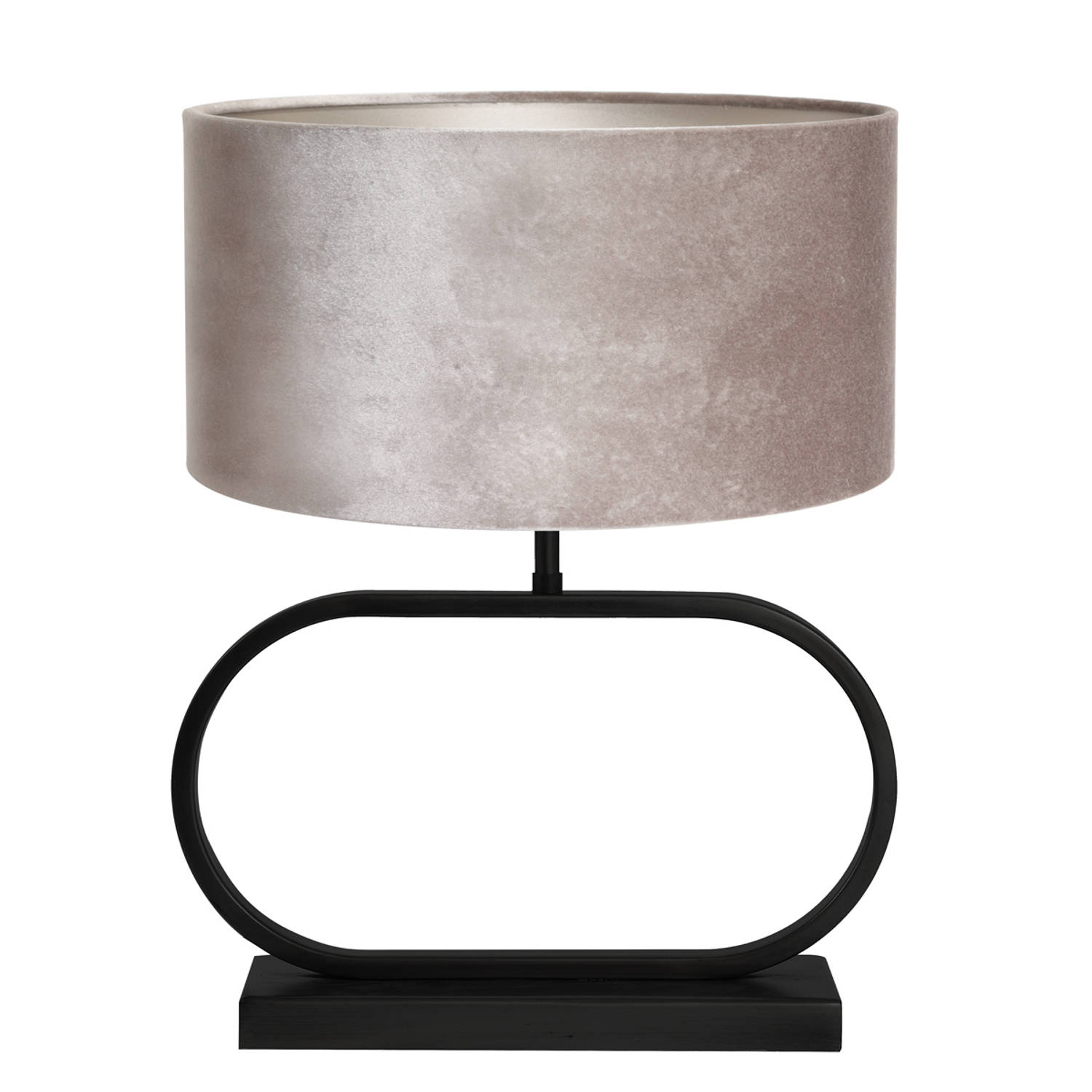 scheuren Veilig Geweldig Light & Living Jamiro tafellamp met grijze kap 47 cm hoog | Blokker