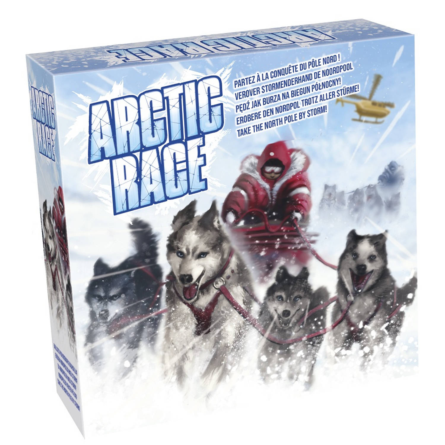 Tactic bordspel Arctic Race 27,5 x 27,5 x 7,3 cm karton blauw
