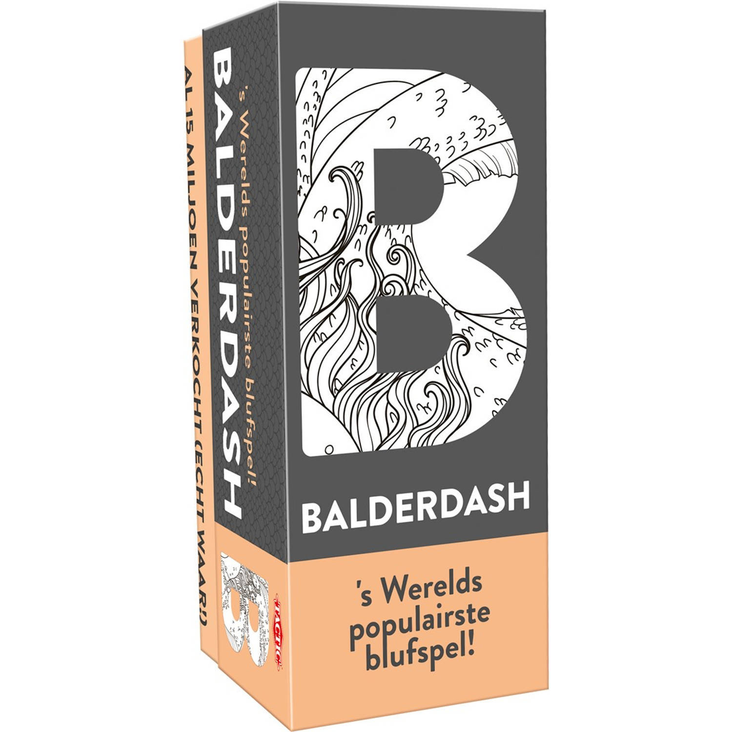 Tactic bordspel Balderdash bruin-zwart karton 5 delig
