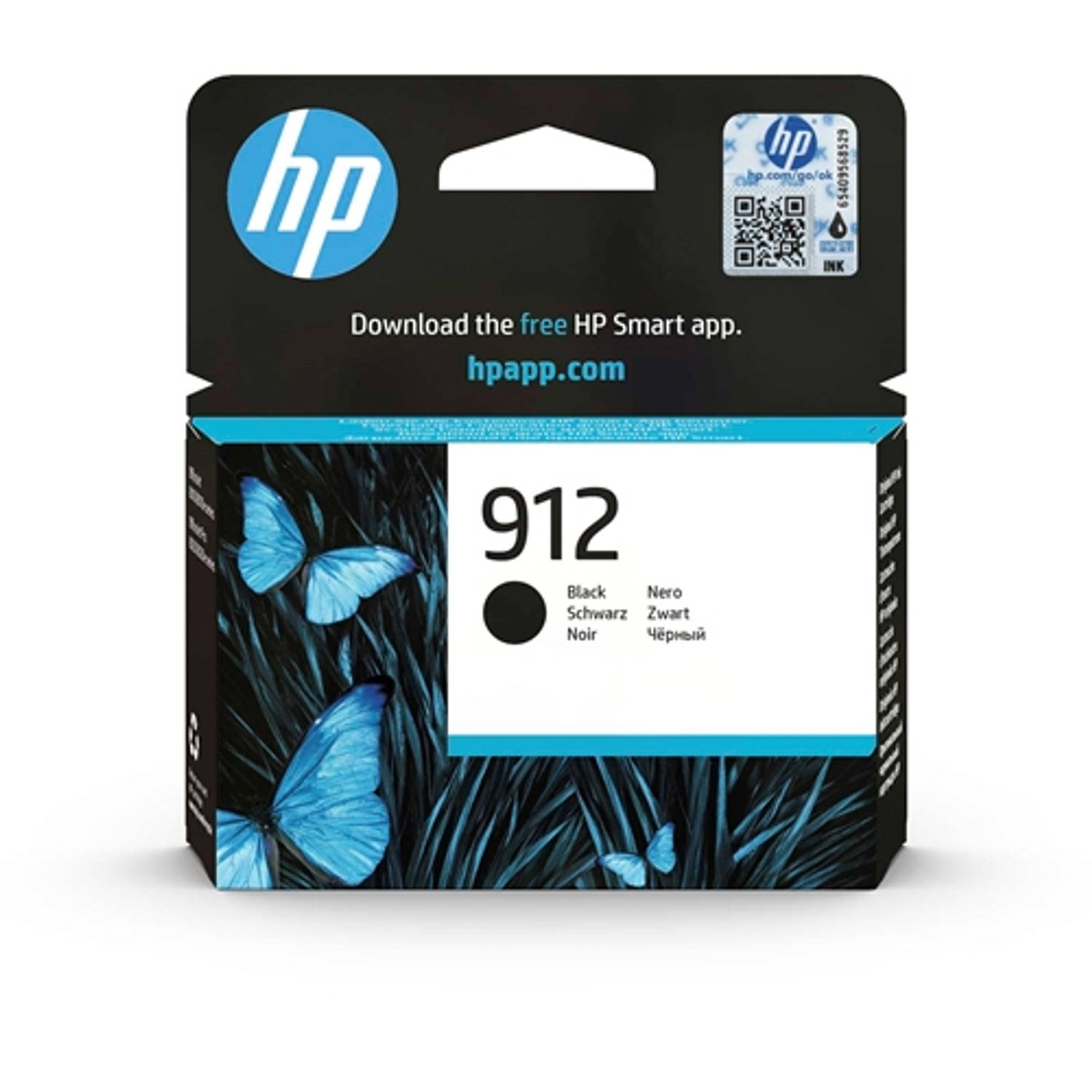 HP Inktpatroon 3YL80AE HP 912 zwart