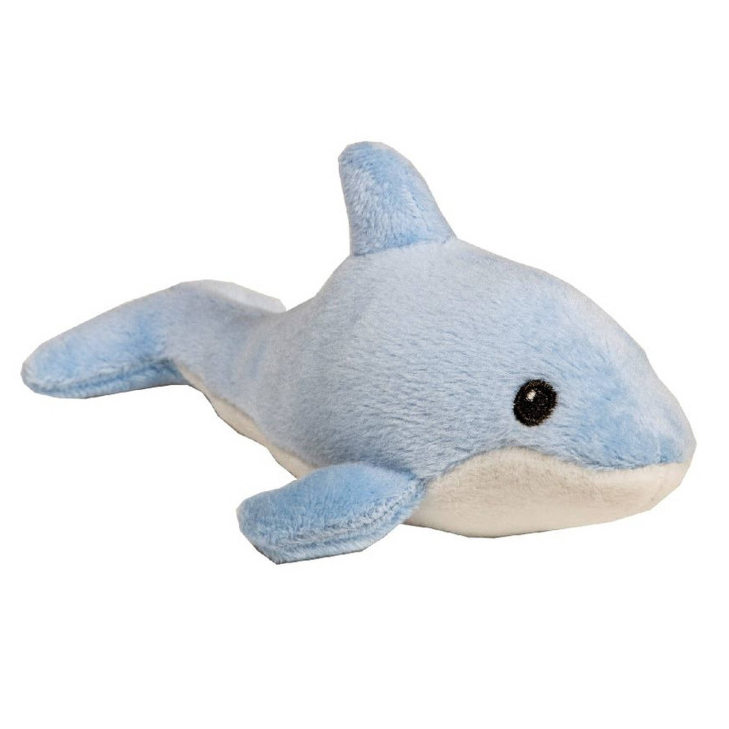 Pluche knuffel dolfijn blauw 20 cm - Speelgoed knuffeldieren voor kinderen
