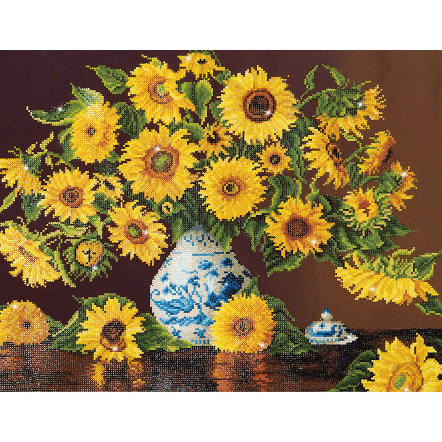 DIAMOND DOTZ Sunflowers Diamond Painting, 32.410 Dotz, 71x56 cm