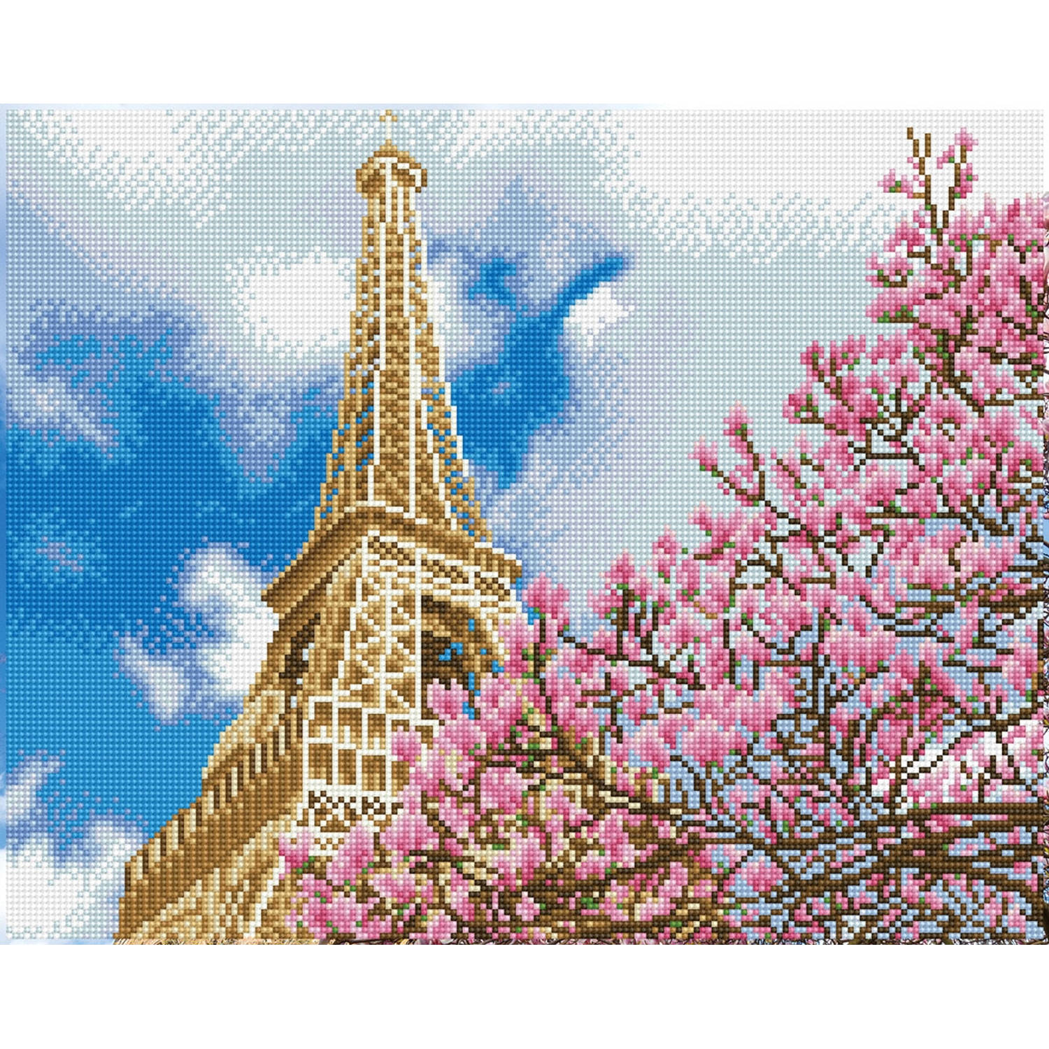 DIAMOND DOTZ La Tour Eiffel Diamond Painting, 24.500 Dotz, 50x40 cm