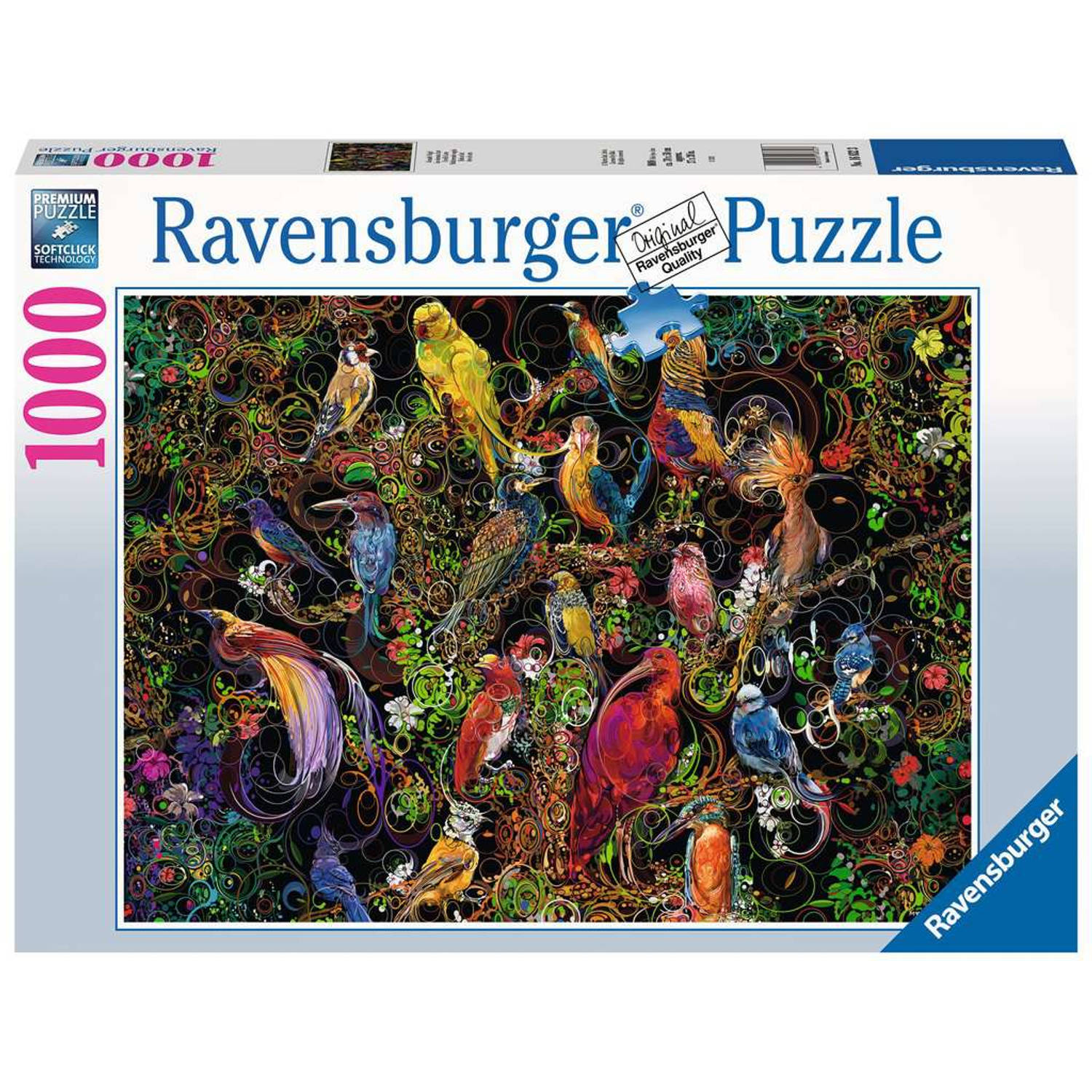 Ravensburger puzzel Schitterende vogels Legpuzzel 1000 stukjes