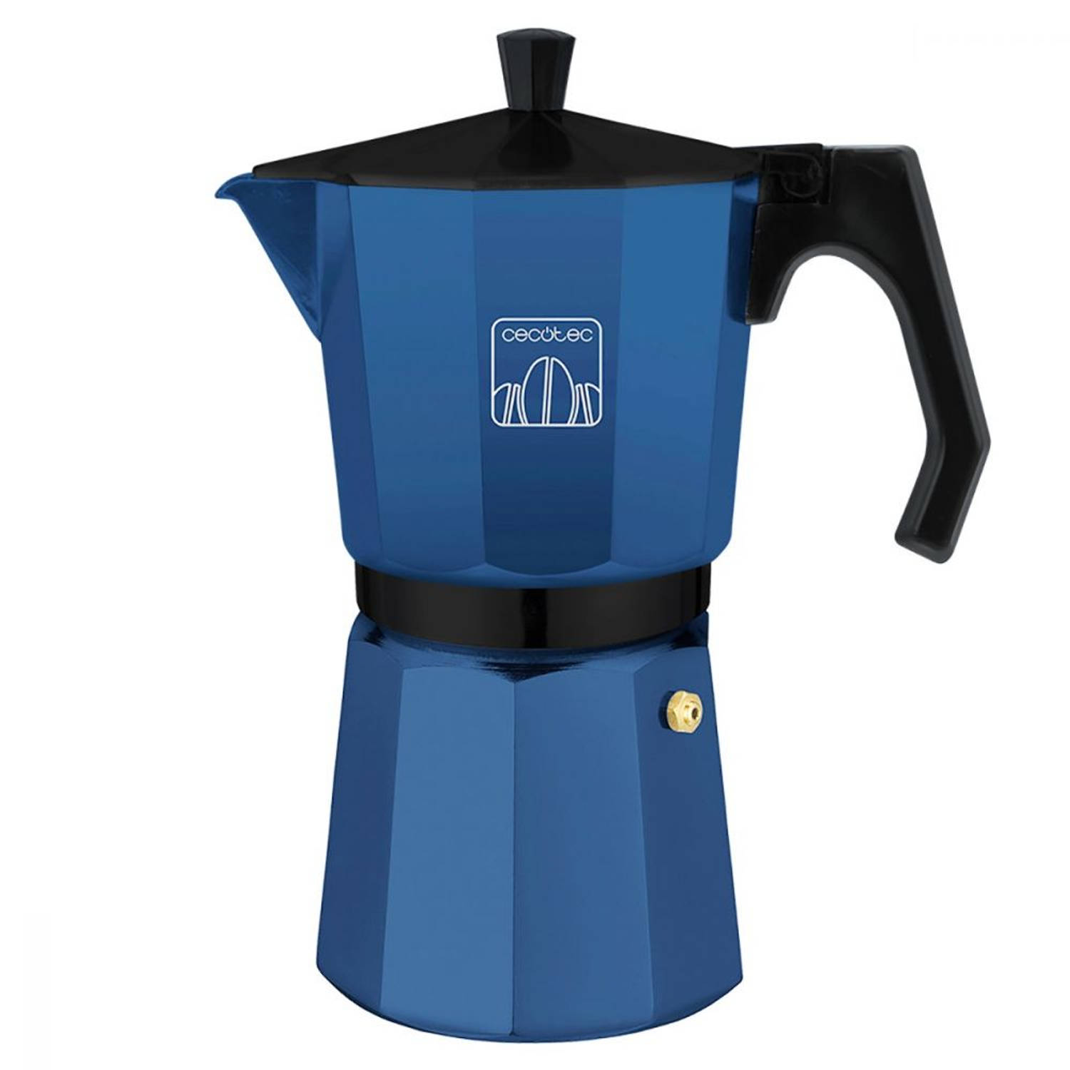 Cecotec Percolator - Vaatwasserbestendig - Diverse warmtebronnen - 6 Kops - Italiaanse koffiepot - Blauw