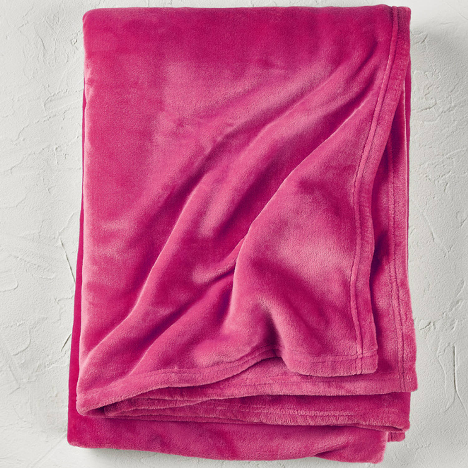 De Witte Lietaer Fleece deken Snuggly Cerise - 150 x 200 cm - Roze