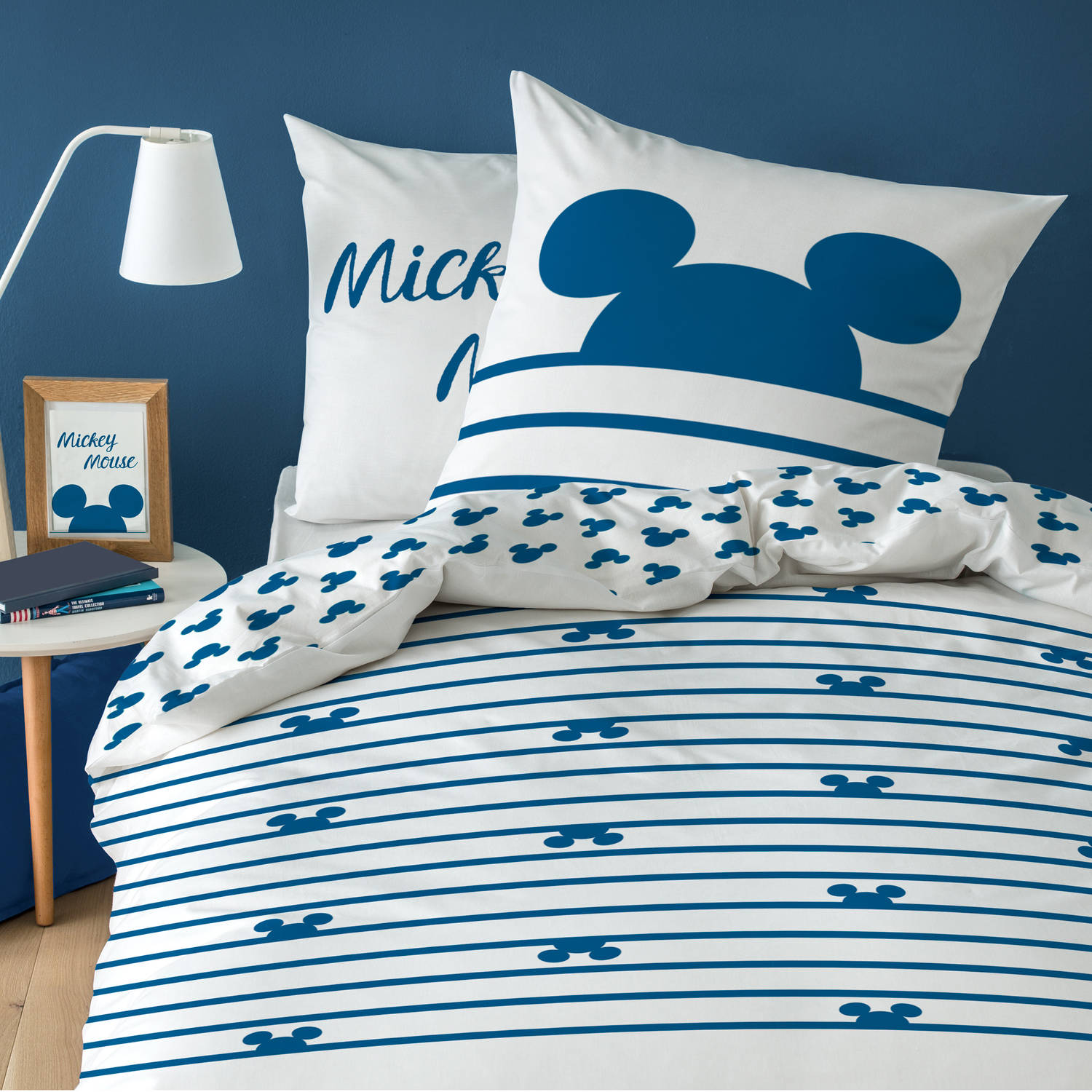vluchtelingen zoals dat domesticeren Disney Mickey Mouse Dekbedovertrek Sail - Eenpersoons - 140 x 200 cm -  Katoen | Blokker