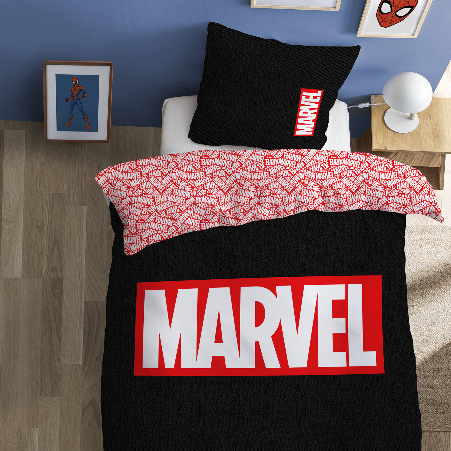Vijfde januari ik ben slaperig Marvel Avengers Dekbedovertrek Identity - Eenpersoons - 140 x 200 cm -  Katoen | Blokker