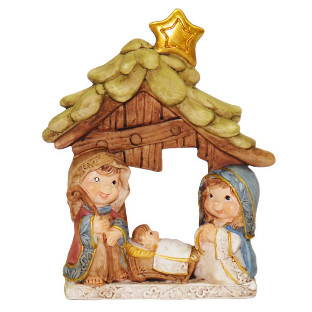 Kinderkamer/kinder kerststalletje 9 x 12 cm - Kerststallen