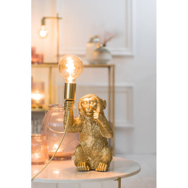 Light and Living tafellamp - goud - kunststof - 1851685