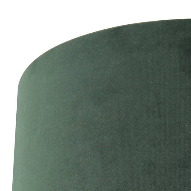 Steinhauer Prestige Chic lampenkap groen velvet 18 cm hoog