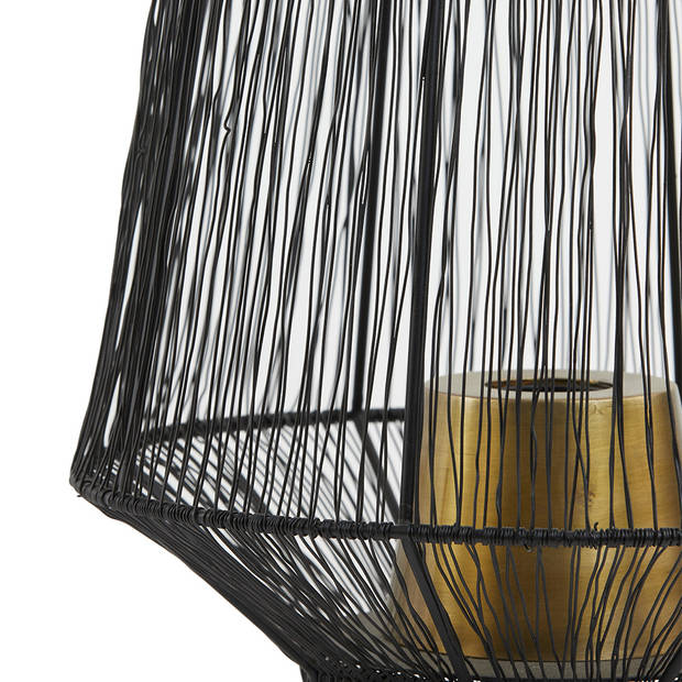 Light & Living Vitora tafellamp 39 cm hoog zwart