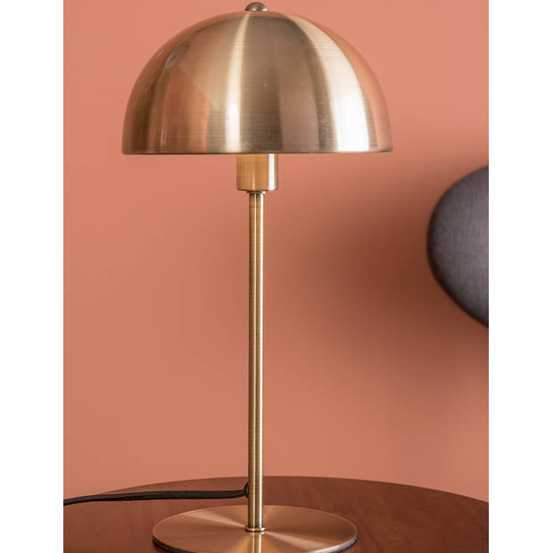 Leitmotiv tafellamp Bonnet 39 x 20 cm E14 staal 25W goud