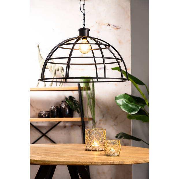 Light & Living - Hanglamp IRINI - Ø70x46cm - Zwart