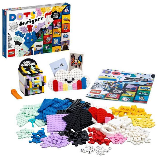 LEGO 41938 DOTS Knutseldoos, decoratieve tegels, potloodhouder, bureauorganizer, frame en deurpaneel voor