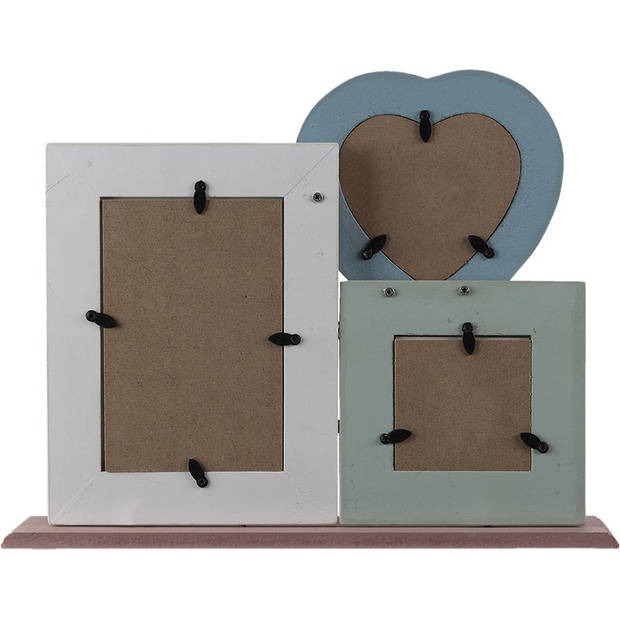 Clayre & Eef Multi Fotolijst 34*7*25 cm / 10*10 / 7*7 / 10*15 cm 2F0896