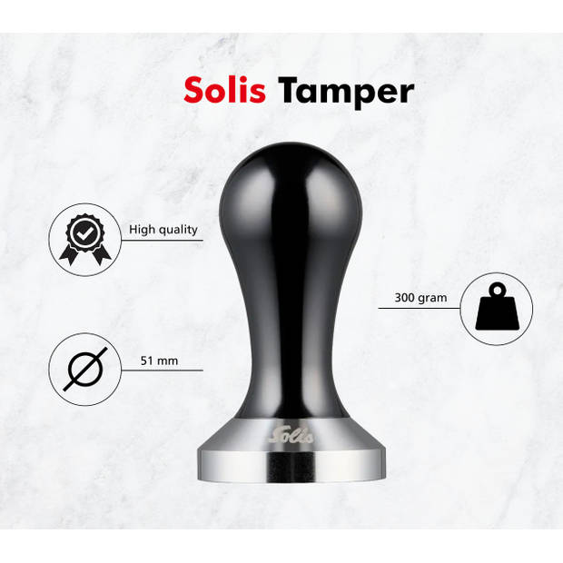 Solis Tamper 51 mm - Geschikt voor 51 mm portafilters